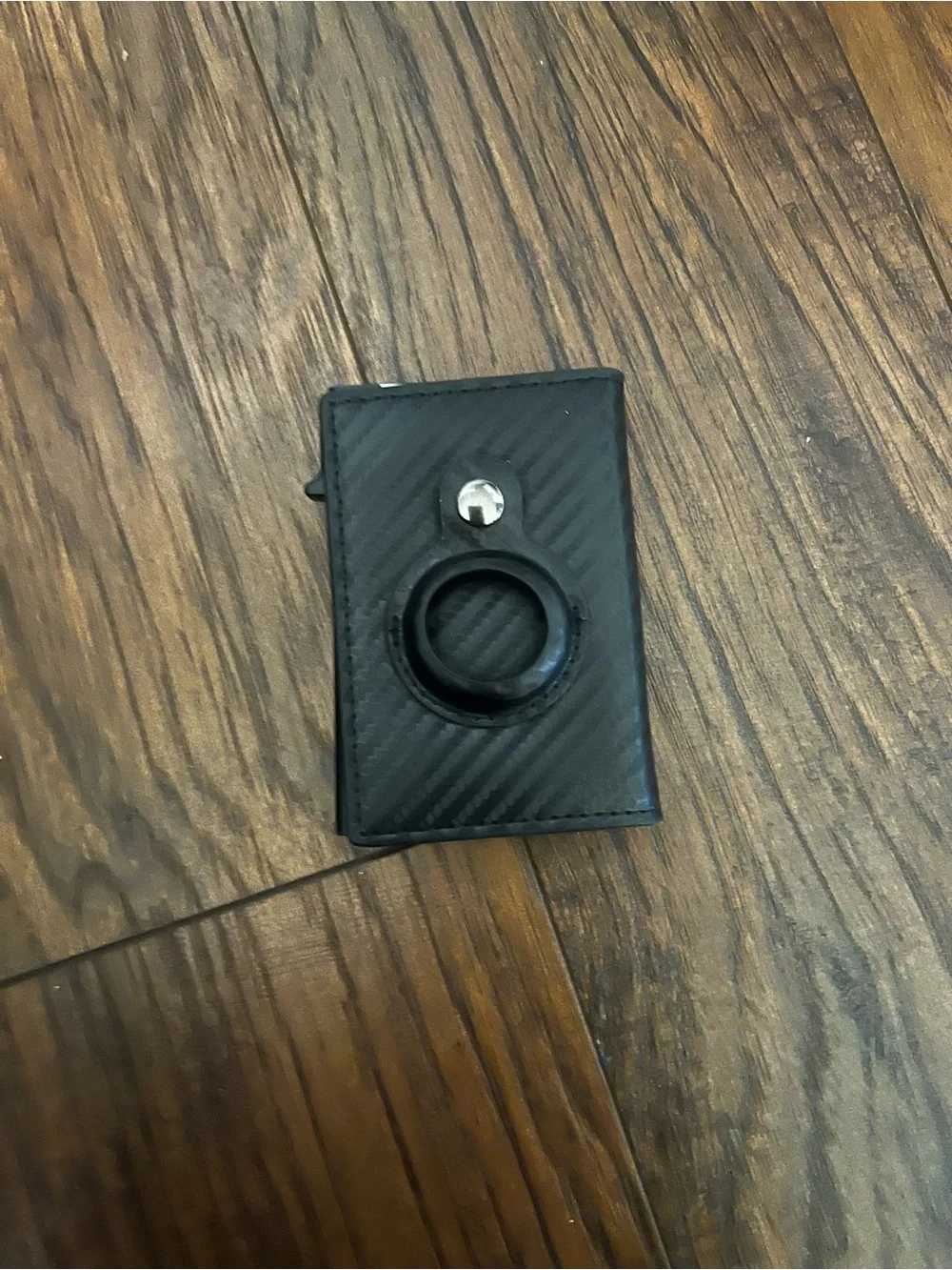 Black Card Holder Air Tag holder